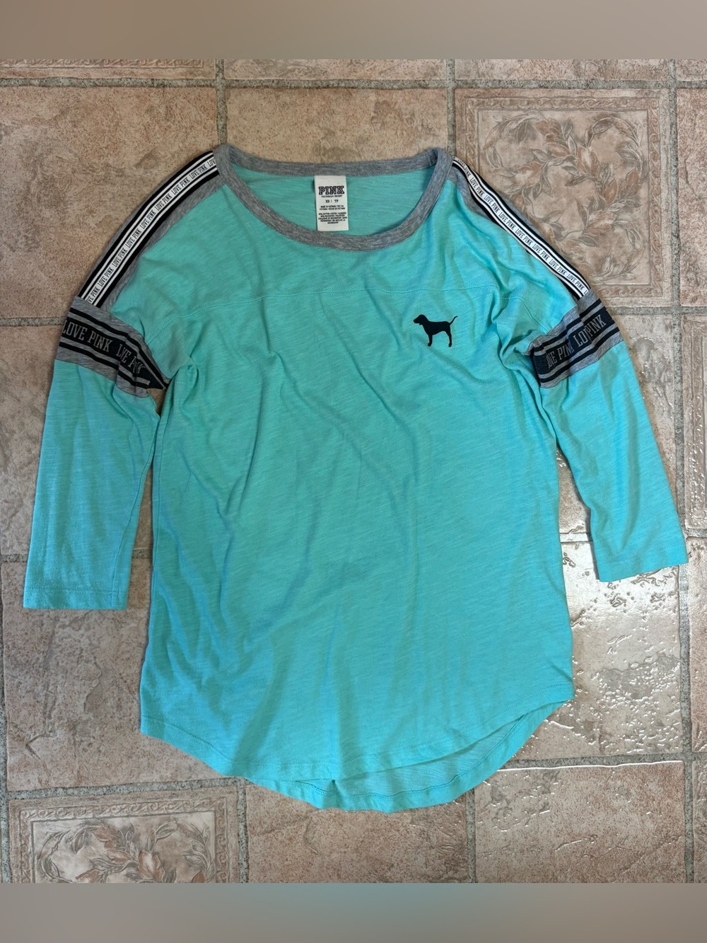 Pink Victoria’s Secret 3/4 sleeve shirt